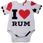 I love rum Baby Short Sleeve Bodysuit