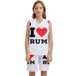 I love rum Kids  Basketball Mesh Set