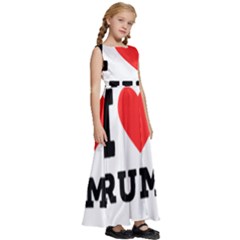 Kids  Satin Sleeveless Maxi Dress 