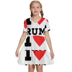 Kids  Short Sleeve Tiered Mini Dress 