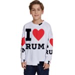 I love rum Kids  Long Sleeve Jersey