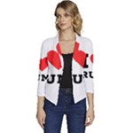 I love rum Women s Casual 3/4 Sleeve Spring Jacket