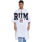 I love rum Men s Hooded Rain Ponchos