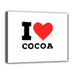 I love cocoa Canvas 14  x 11  (Stretched)