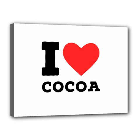 I love cocoa Canvas 16  x 12  (Stretched) from ArtsNow.com