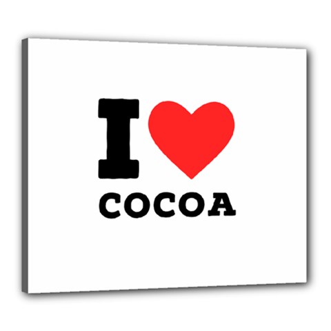 I love cocoa Canvas 24  x 20  (Stretched) from ArtsNow.com