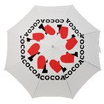 I love cocoa Straight Umbrellas