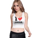 I love cocoa Racer Back Crop Top