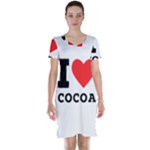 I love cocoa Short Sleeve Nightdress