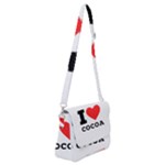 I love cocoa Shoulder Bag with Back Zipper