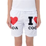 I love cocoa Women s Basketball Shorts