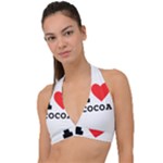 I love cocoa Halter Plunge Bikini Top