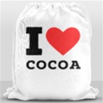 I love cocoa Drawstring Bag (Large)