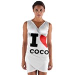 I love cocoa Wrap Front Bodycon Dress