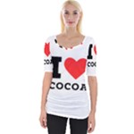 I love cocoa Wide Neckline Tee