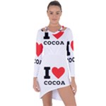 I love cocoa Asymmetric Cut-Out Shift Dress