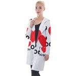 I love cocoa Hooded Pocket Cardigan