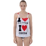 I love cocoa Twist Front Tankini Set