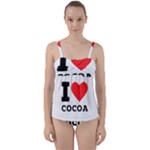 I love cocoa Twist Front Tankini Set