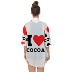 Open Front Chiffon Kimono 
