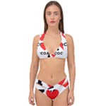 I love cocoa Double Strap Halter Bikini Set