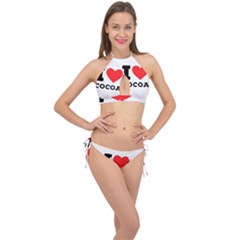 Cross Front Halter Bikini Set 