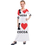 I love cocoa Kids  Quarter Sleeve Maxi Dress