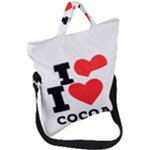 I love cocoa Fold Over Handle Tote Bag