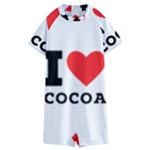 I love cocoa Kids  Boyleg Half Suit Swimwear