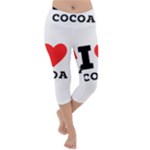 I love cocoa Lightweight Velour Capri Yoga Leggings