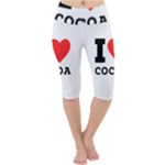 I love cocoa Lightweight Velour Cropped Yoga Leggings