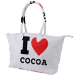 I love cocoa Canvas Shoulder Bag