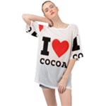 I love cocoa Oversized Chiffon Top