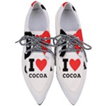 I love cocoa Pointed Oxford Shoes