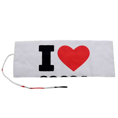 I love cocoa Roll Up Canvas Pencil Holder (S) from ArtsNow.com