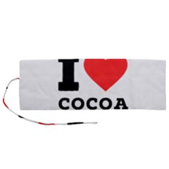 I love cocoa Roll Up Canvas Pencil Holder (M) from ArtsNow.com
