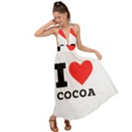 I love cocoa Backless Maxi Beach Dress