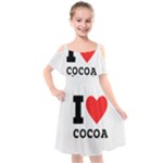 I love cocoa Kids  Cut Out Shoulders Chiffon Dress