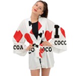 I love cocoa Long Sleeve Kimono