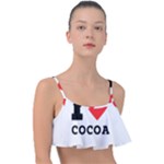 I love cocoa Frill Bikini Top