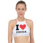 I love cocoa Racer Front Bikini Top