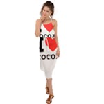 I love cocoa Waist Tie Cover Up Chiffon Dress