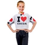 I love cocoa Kids Mock Neck Tee