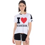 I love cocoa Open Back Sport Tee