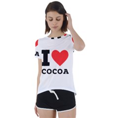 Short Sleeve Open Back T-Shirt 