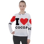 I love cocoa Women s Pique Long Sleeve Tee