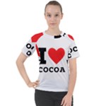 I love cocoa Women s Sport Raglan Tee