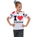 I love cocoa Kids  Mesh Piece Tee