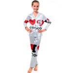 I love cocoa Kids  Satin Long Sleeve Pajamas Set