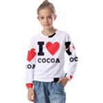 I love cocoa Kids  Long Sleeve Tee with Frill 